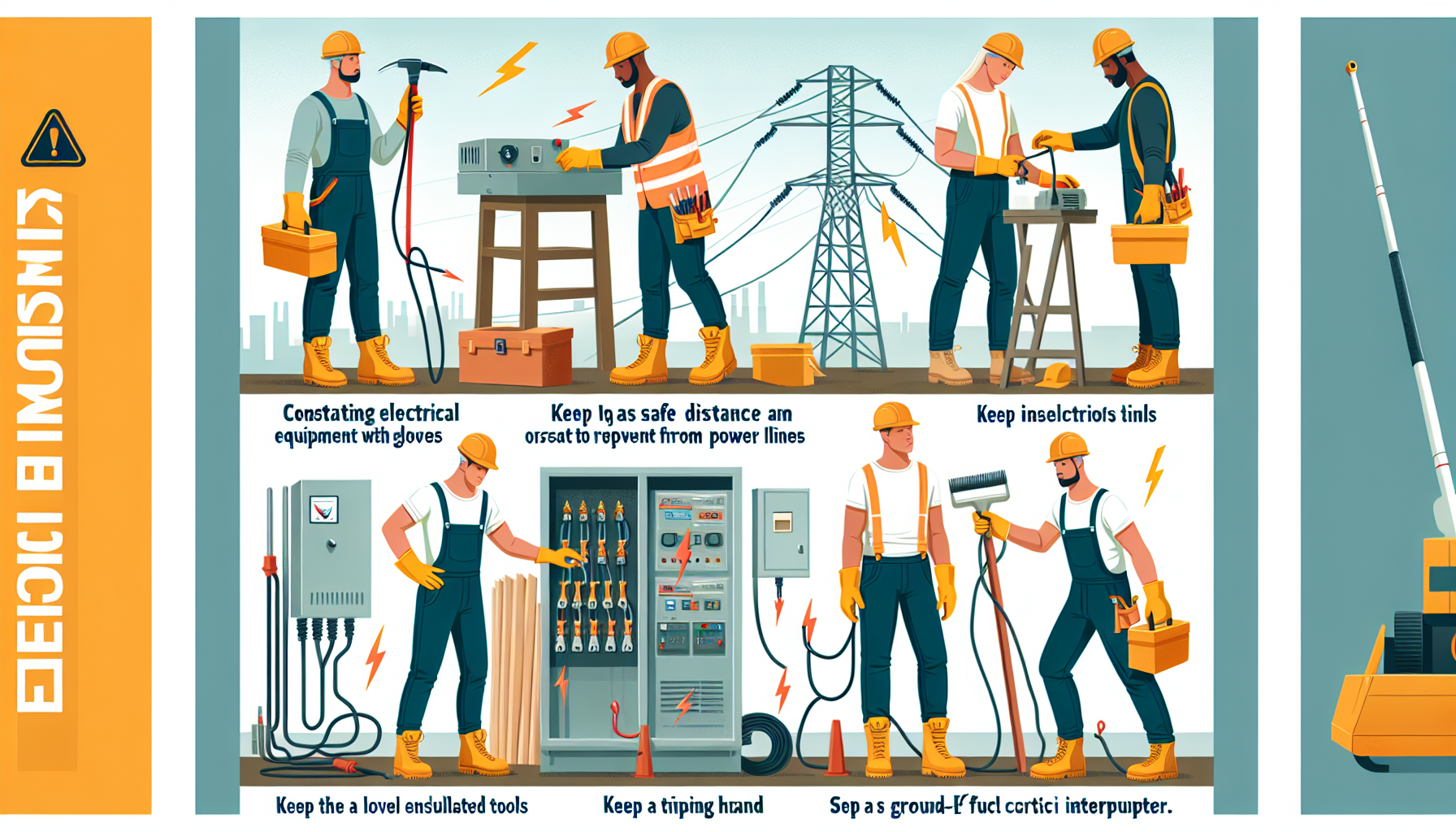 découvrez nos conseils pour réduire les risques électriques sur un chantier d'assurance construction électrique. protégez votre chantier contre les dangers électriques avec nos recommandations.